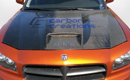 Carbon Fiber SRT-8 Style Hood 06-10 Dodge Charger - Click Image to Close